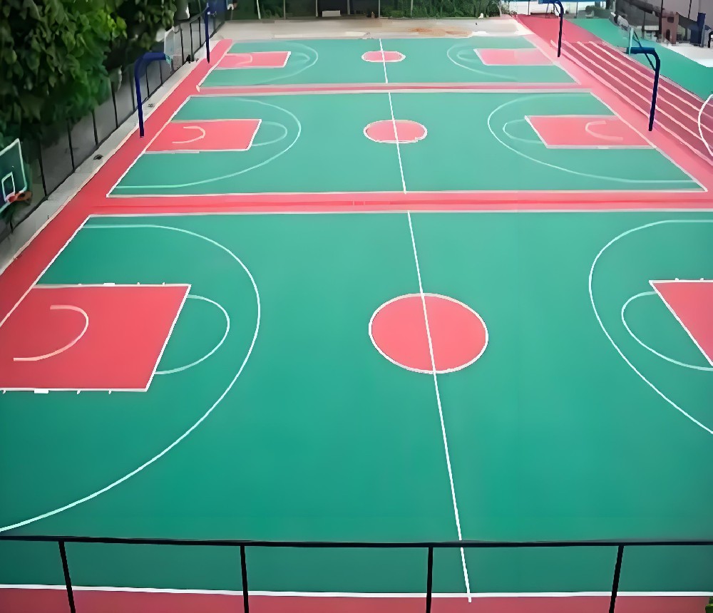 硅PU籃球場(chǎng) 硅PU籃球場(chǎng)