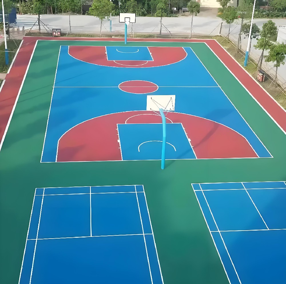 硅PU球場彈性層